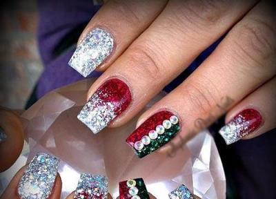 مدل طراحی ناخن کریسمس با ایده های جالب