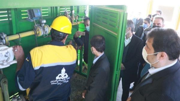 افتتاح طرح گازرسانی در تاکستان