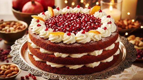 طرز تهیه کیک یلدایی ساده، مرحله به مرحله و تصویری