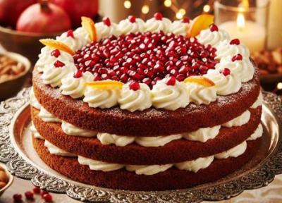 طرز تهیه کیک یلدایی ساده، مرحله به مرحله و تصویری